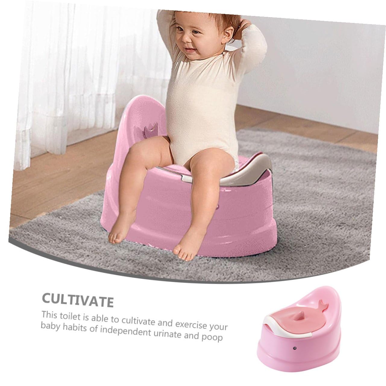 Töpfchen Trainings Wc Sitz für Mädchen und Jungen Tragbarer Leichter Toilettentrainer mit Multifunktionalem Urinal für Zuhause Auto und Reisen Einfach zu Verwenden und Mitzunehmen