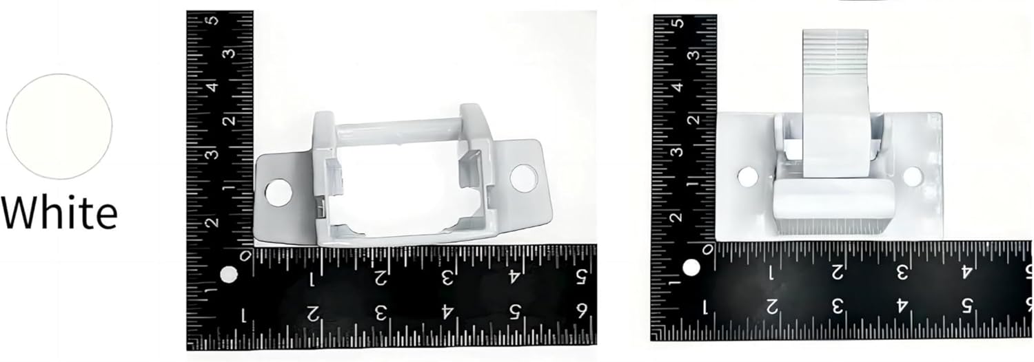 Compatible 3104653.005 3310811.009M RV Camper Trailer Bottom Mounting Bracket V/Camper/Trailer - A&E/ Awning Arm Lower Mounting Foot White Combination