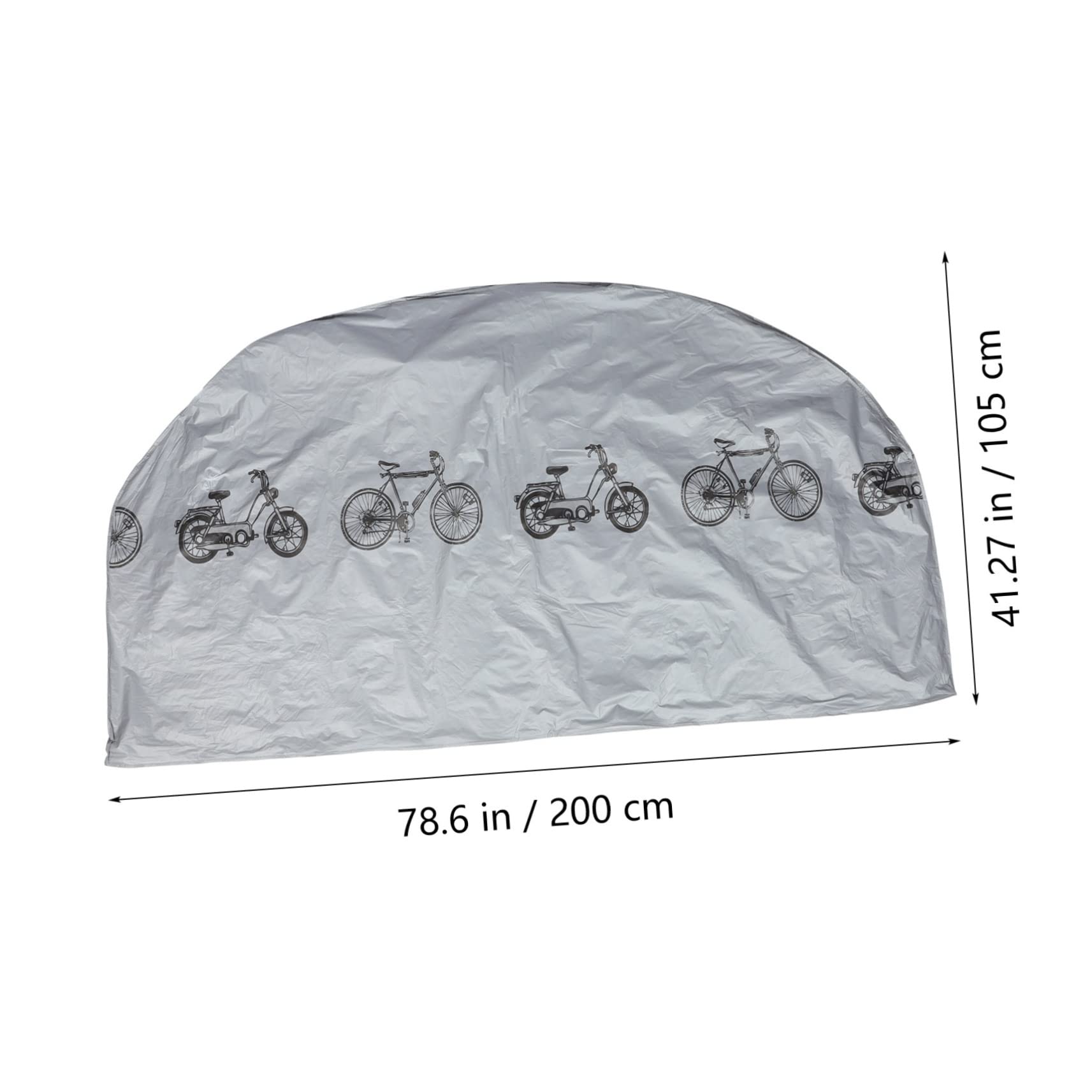 VICASKY Motorcycle Rain Cover Portable Wear Resistant Bike Protector for Rainy Days Grey High Grade Durable Material Lightweight Outdoor Protection for Bicycles