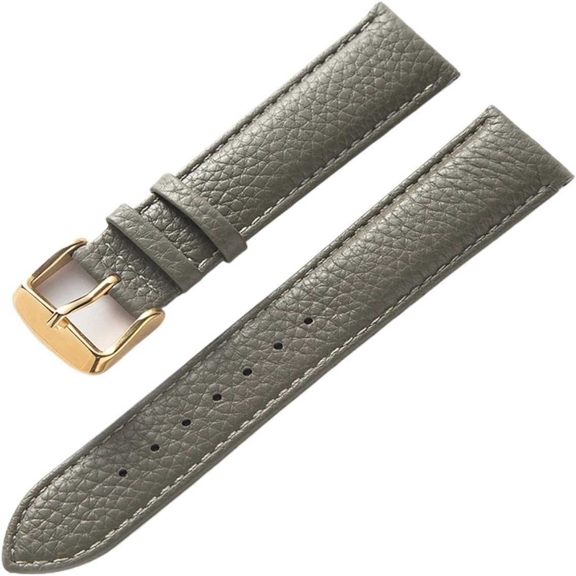 XILILHC Litchi Pattern Soft Leather Strap Men's Ladies 16mm18mm20mm22mm Watch Band Accessories
