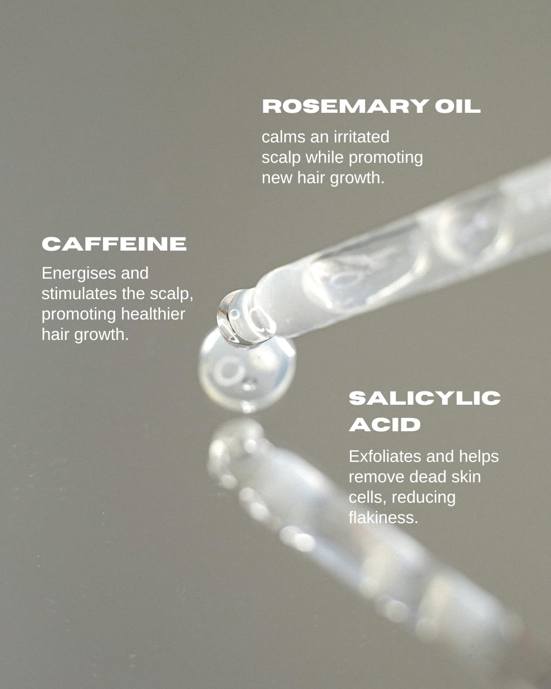 ManCave Sérum Capilar Cafeína+ para Hombres 50ml – Estimula y Acondiciona con Cafeína y Aceite de Romero – Exfolia el Cuero Cabelludo con Ácido Salicílico – Natural, Vegano, Sin Crueldad