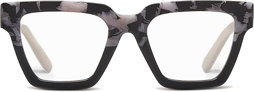 Peepers by PeeperSpecs Women's Take a Bow Square Blue Light Blocking Reading Glasses