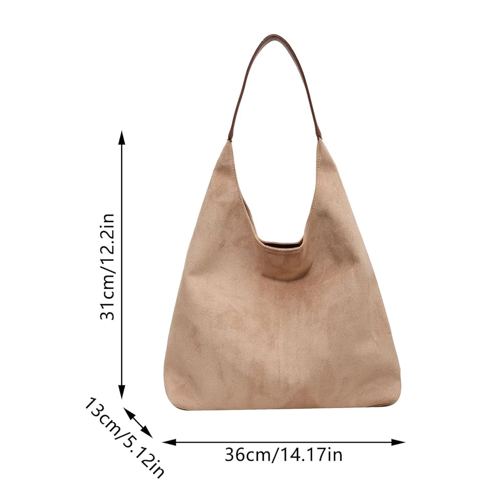 Amazon.com: Leather Hobo Bags for Women Brown Purses Suede
