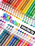 24 Colors Extra Fine Tip Paint Pens Paint Markers, Premium Acrylic Paint Pens For...