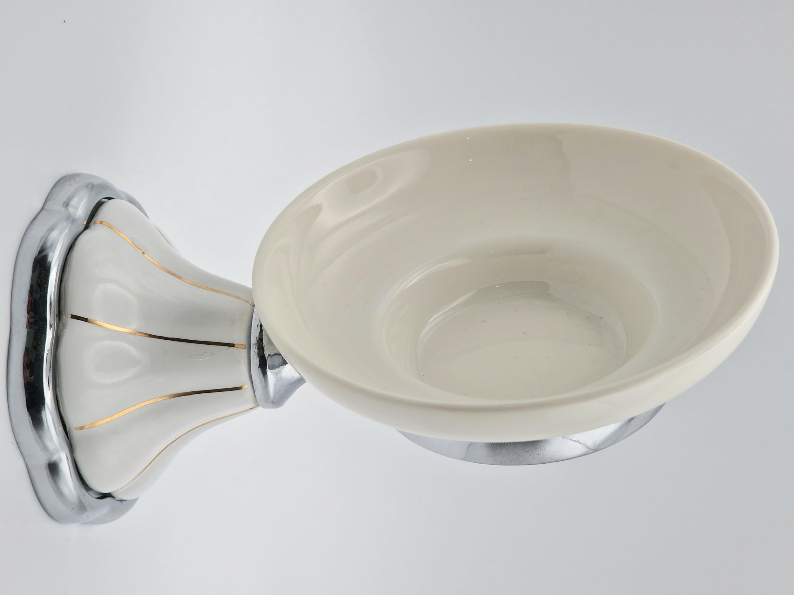White Ceramic Bathroom Accessories (White Ceramic Soap dish) - Image 2