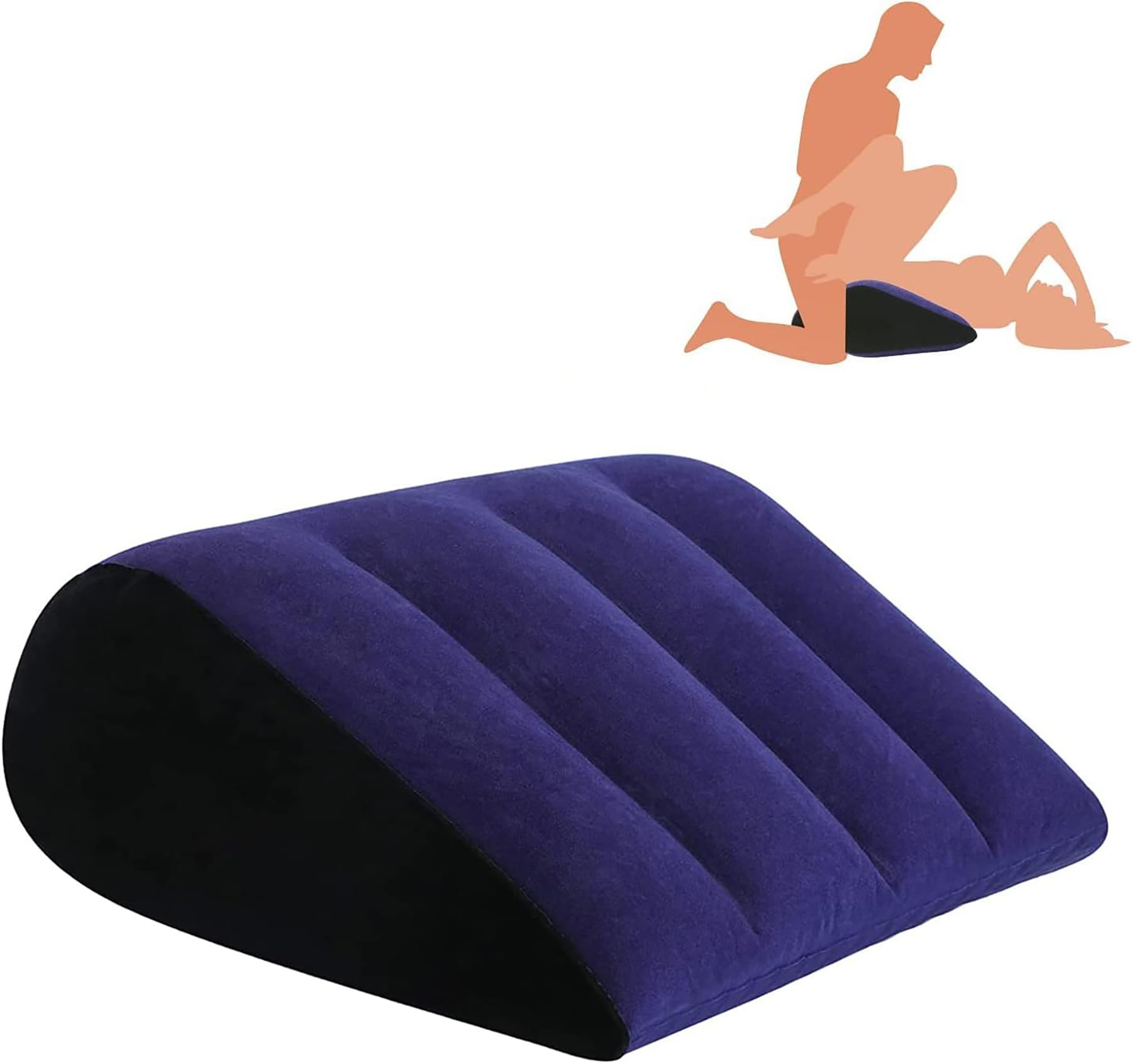 TOUGHAGE Sexe Oreiller Érotisme Lombaire avec Triangle Oreiller Canapé Pliable Sans Trou Gonflable Voyage Oreiller Sex toy Jouet Sexuel pour Couples