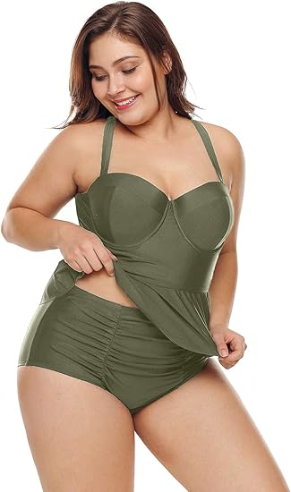 Peplum bathing suit canada Clearance