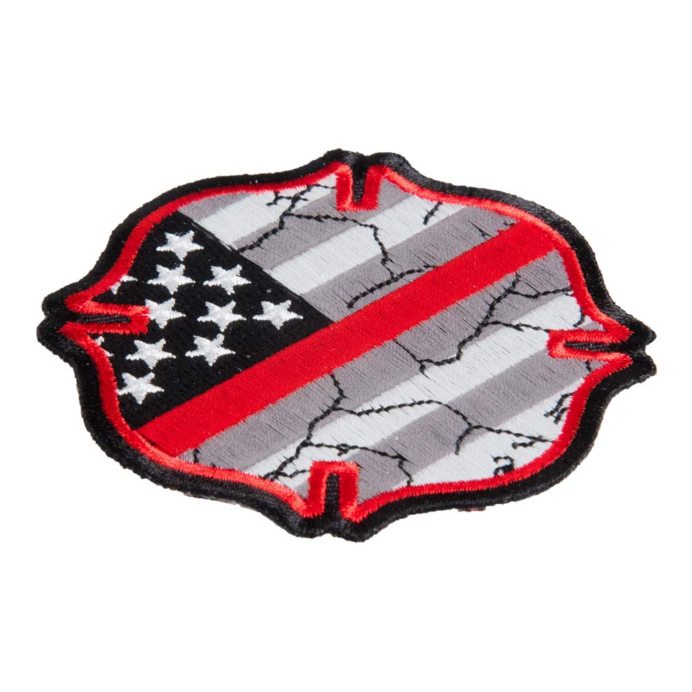 Maltese Thin Red Line Flag Patch, Firefighter Patches