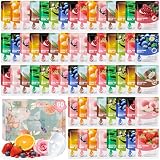 60 Stück Gesichtsmaske Geschenkset Frauen, Tuchmasken Gesicht mit 10 Duft