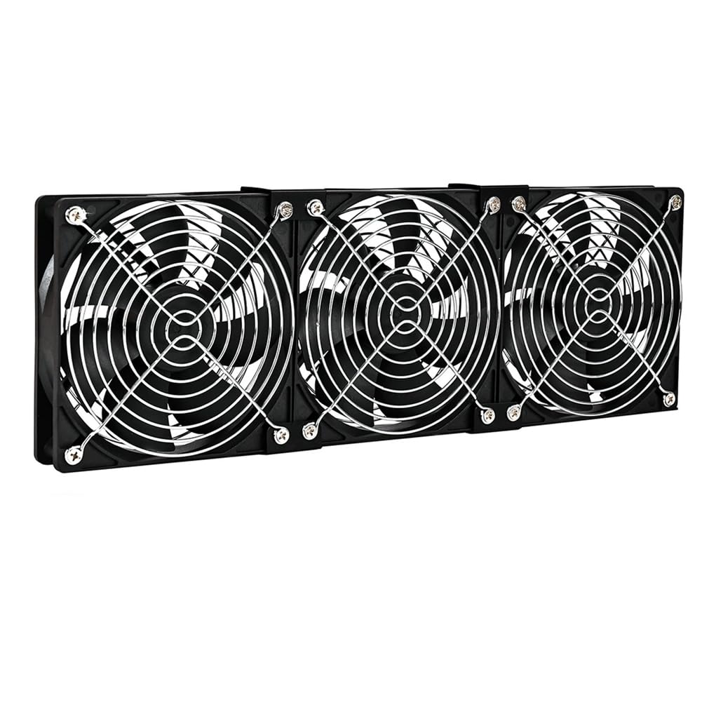 Ventilatore per Flusso d'Aria da 360 mm con Regolatore di velocità AC 100V-240V per Il Raffreddamento Fai-da-Te del Mobile/PortaTV con Presa EU