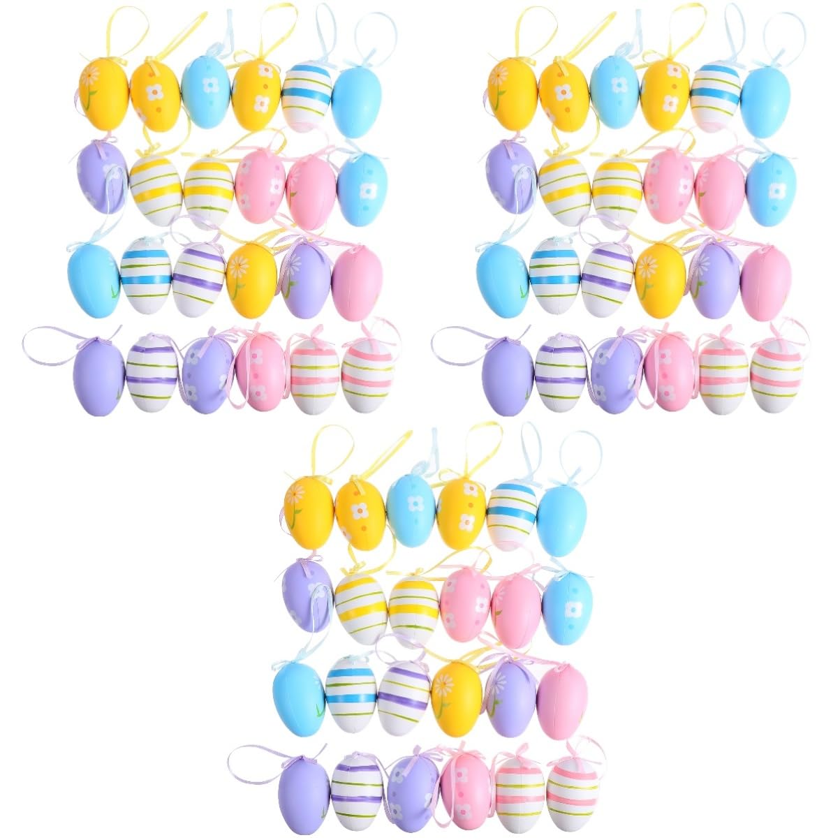 Cabilock 3 Sätze Ostereier Adventsgeschichten Easter Teigroller Ostern Ziernieten Zu Ostern Drachenei Eier Malen Osterdekoration Ei Party-Eier Plastik Stück * 3