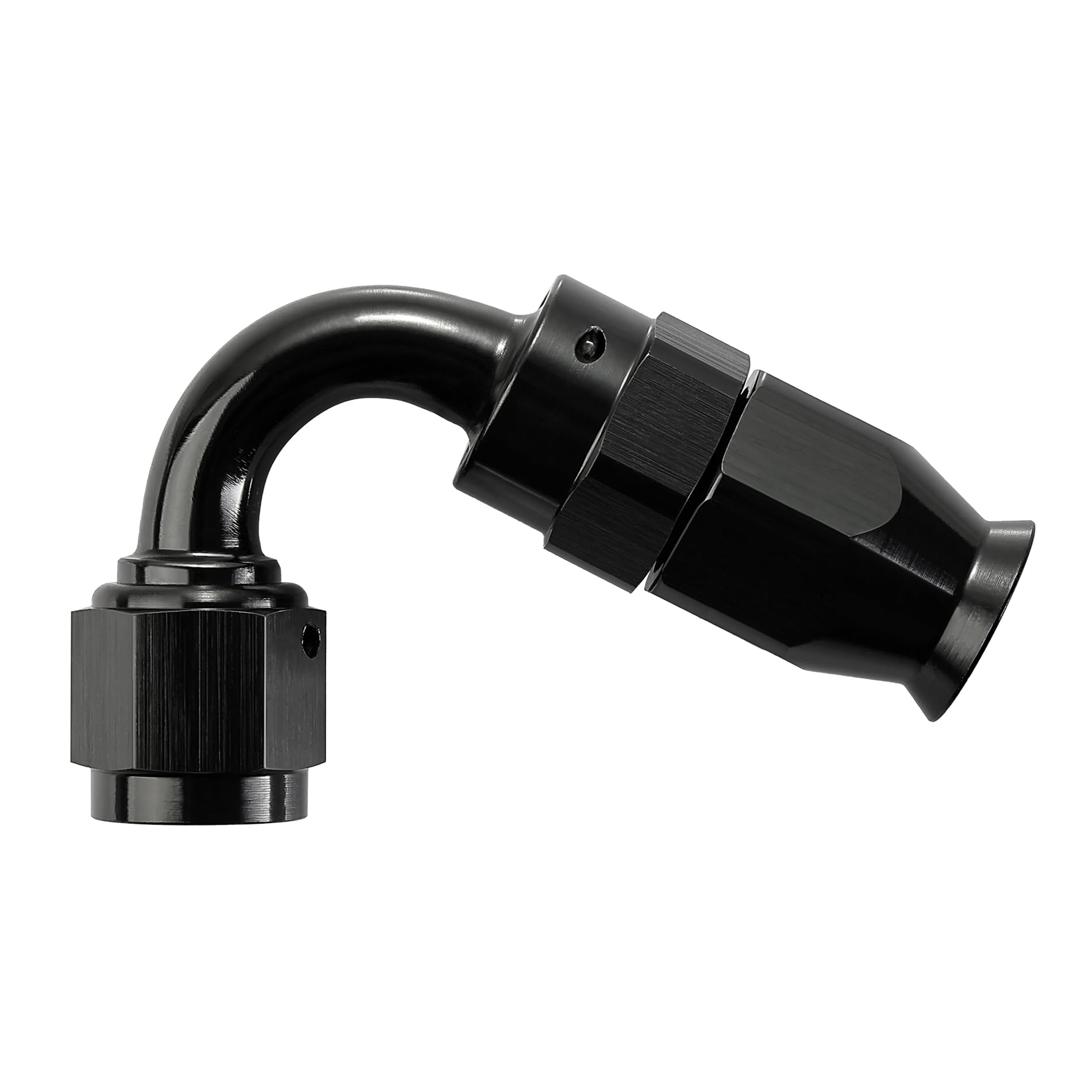 EVIL ENERGY 3AN PTFE Hose End Fitting 120 Degree Black for PTFE Hose Only 1PC
