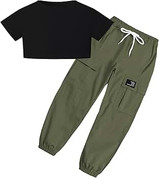 Amazon.com: SANGTREE Women's 2 Piece Outfits Black Crop Tops Amazon.com: SANGTREE Women's 2 Piece Outfits Black Crop Tops