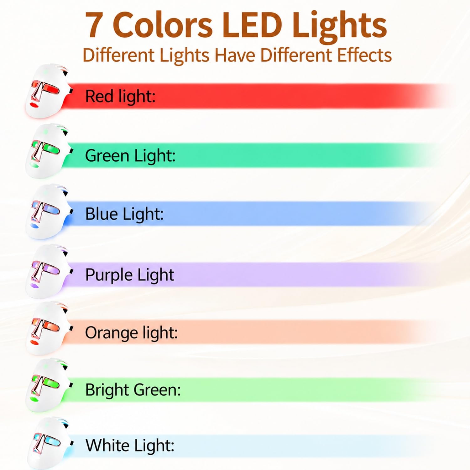 LED Gesichtsmaske Infrarot Photonenlichttherapie Gesichtsgerät zur Hautstraffung Wiederaufladbare Beauty Maske für die tägliche Hautpflege rotes und blaues Licht