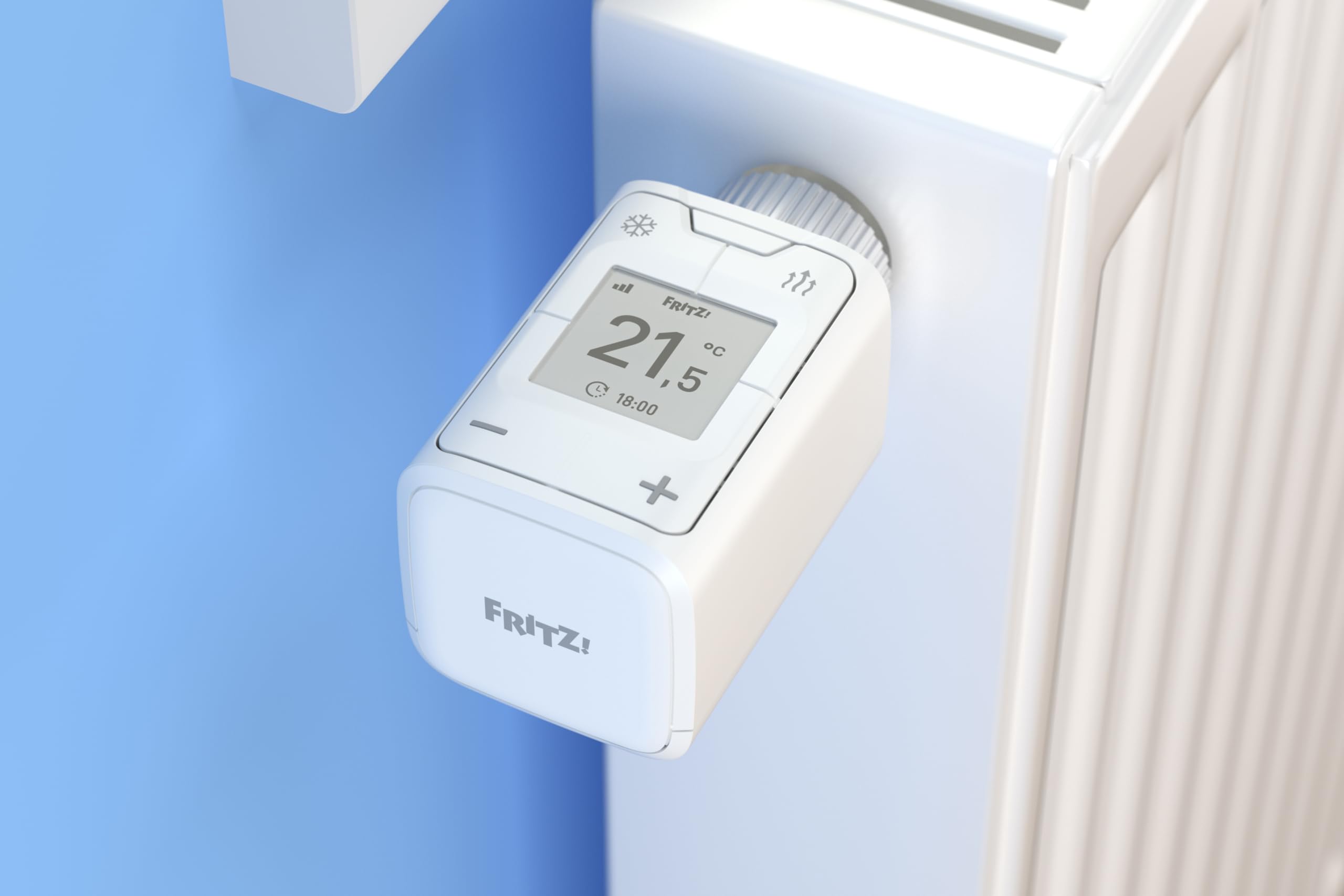 FRITZ! AVM DECT 302 Termostato Intelligente per un Riscaldamento Efficiente e Ottimale Comfort per la Tua Smart Home, Funziona con i Radaitori Più Comuni e Una FRITZ!Box con Base DECT Integrata