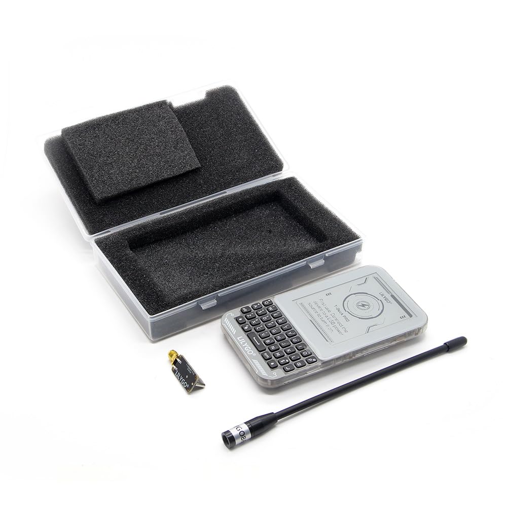 LILYGO T-Deck Pro SX1262 LoRa 868MHz TTGO Scheda di sviluppo con display E-Paper Ultra-Wide-Viewing da 3,1 pollici a basso consumo energetico e antenna esterna (Firmware Meshtastic A7682E)
