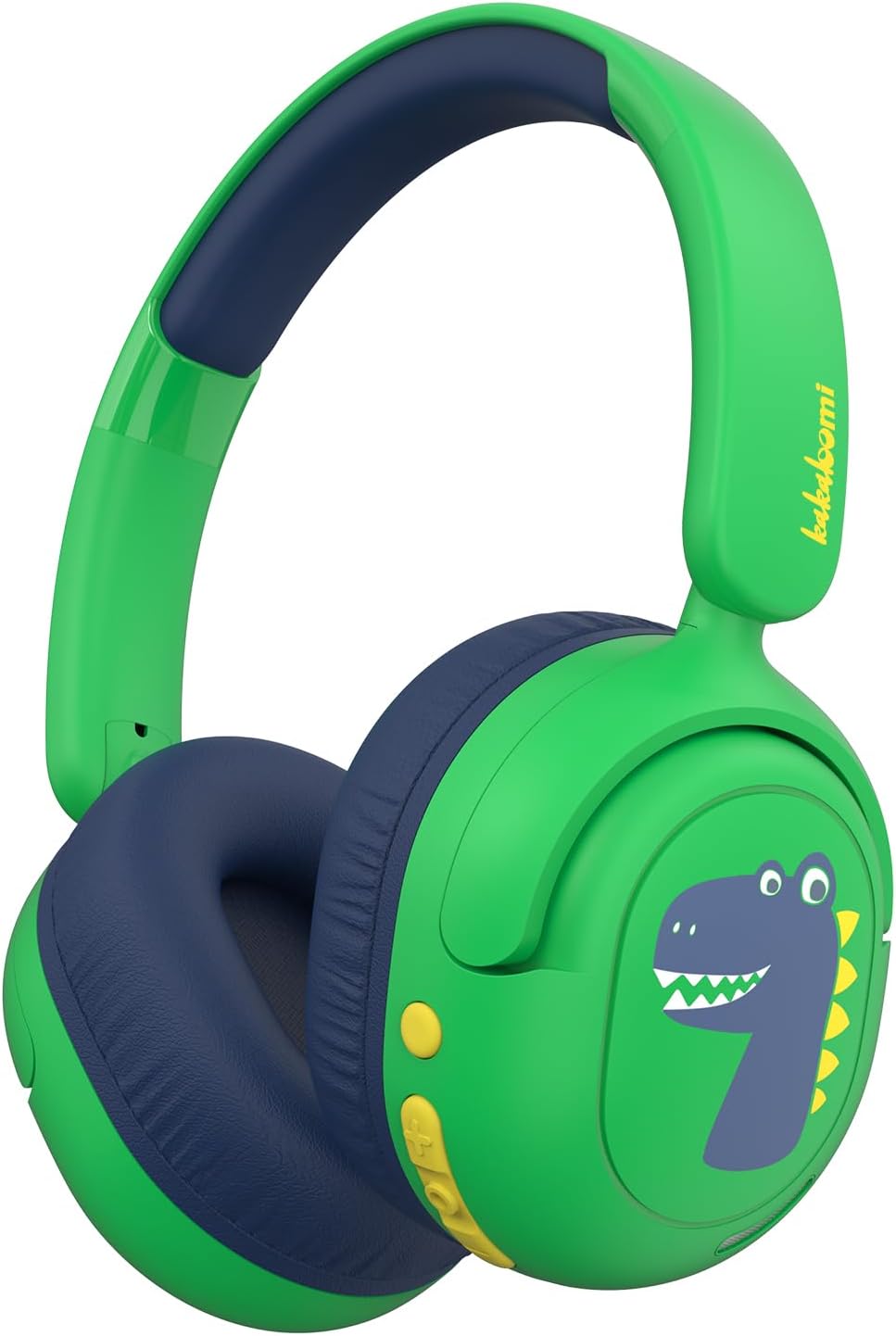 JBUNION Bluetooth Kids Headphones, Wireless Headphones for Kid with Mic, 75/85/94dB Volume Limited, Includes 3.5mm Aux Cord, Foldable Dinosaur Toddler Headset for School/Home/Travel/Tablet