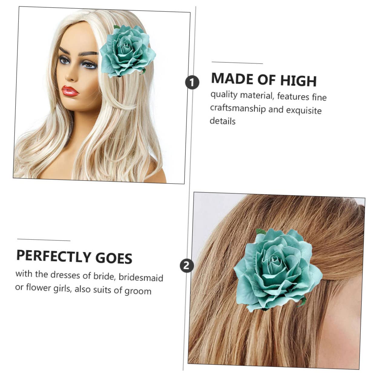 Beavorty 16pezzi Spilla Forma Di Fiore Elegante Corsage Per Sposa e Cerimonie Decorazione Per Abbigliamento e Accessori