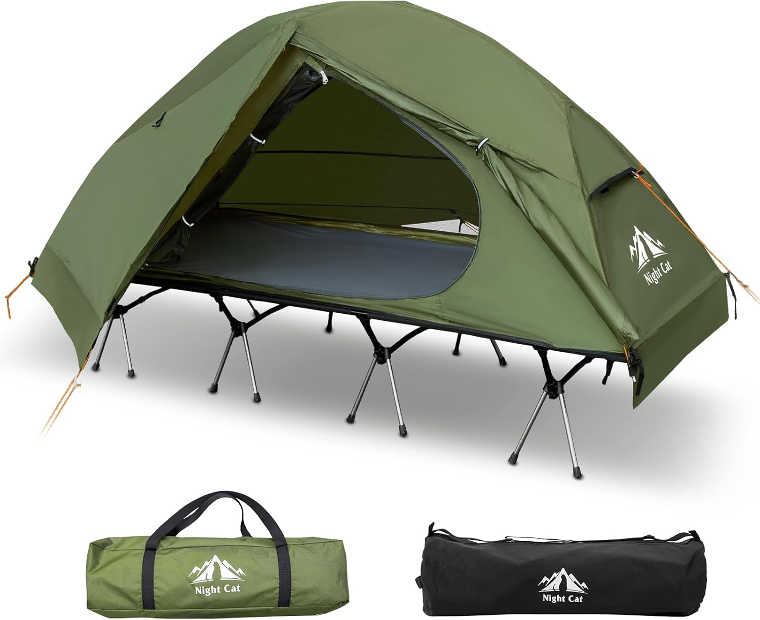 Night Cat Camping Cot Tent - Waterproof 1-Person