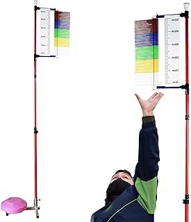 HLGKBY Jump Measurement Test Stick Pole Tool, Vertical Jump Tester, Basketball Volleyball Jumping Test Assessment Tool, 1.2m-3.5m Vertical Jump Trainer for Kids Youth, Portable Efficient Training