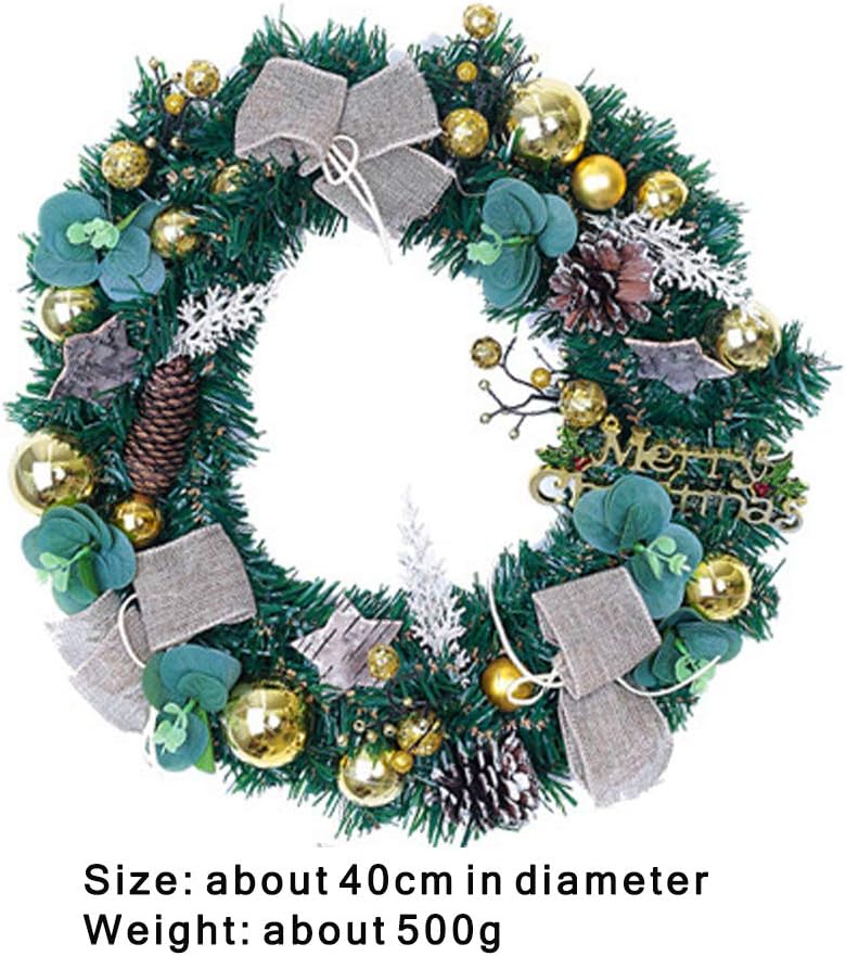 クリスマスリース手作りラタンペンダントクリスマスガーランドモールクリスマスツリードア装飾アドベントウェア(クリスマスツリー) (スタ