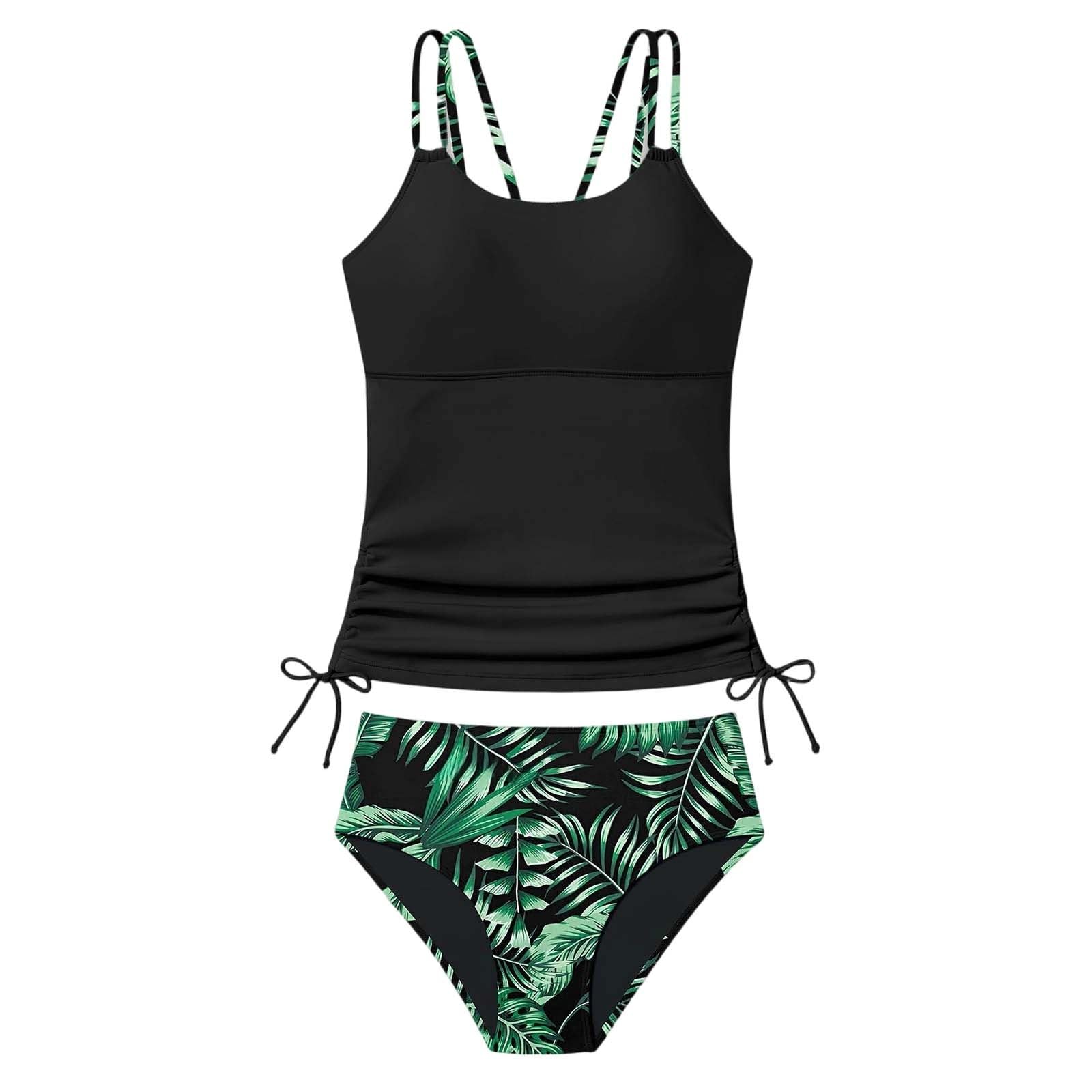 Generisch Badeanzug Zweiteilig, Tankini Mädchen,Schwimmanzug Mädchen,Badeanzug Kinder,Bademode Kinder komfortabel, elastisch,UV-Schutz,Quick-Dry,ideal für Strand Urlaub.