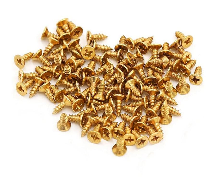 Tornillo plano autorroscante M3x8mm Phillips para madera 100 unidades miniatura 1