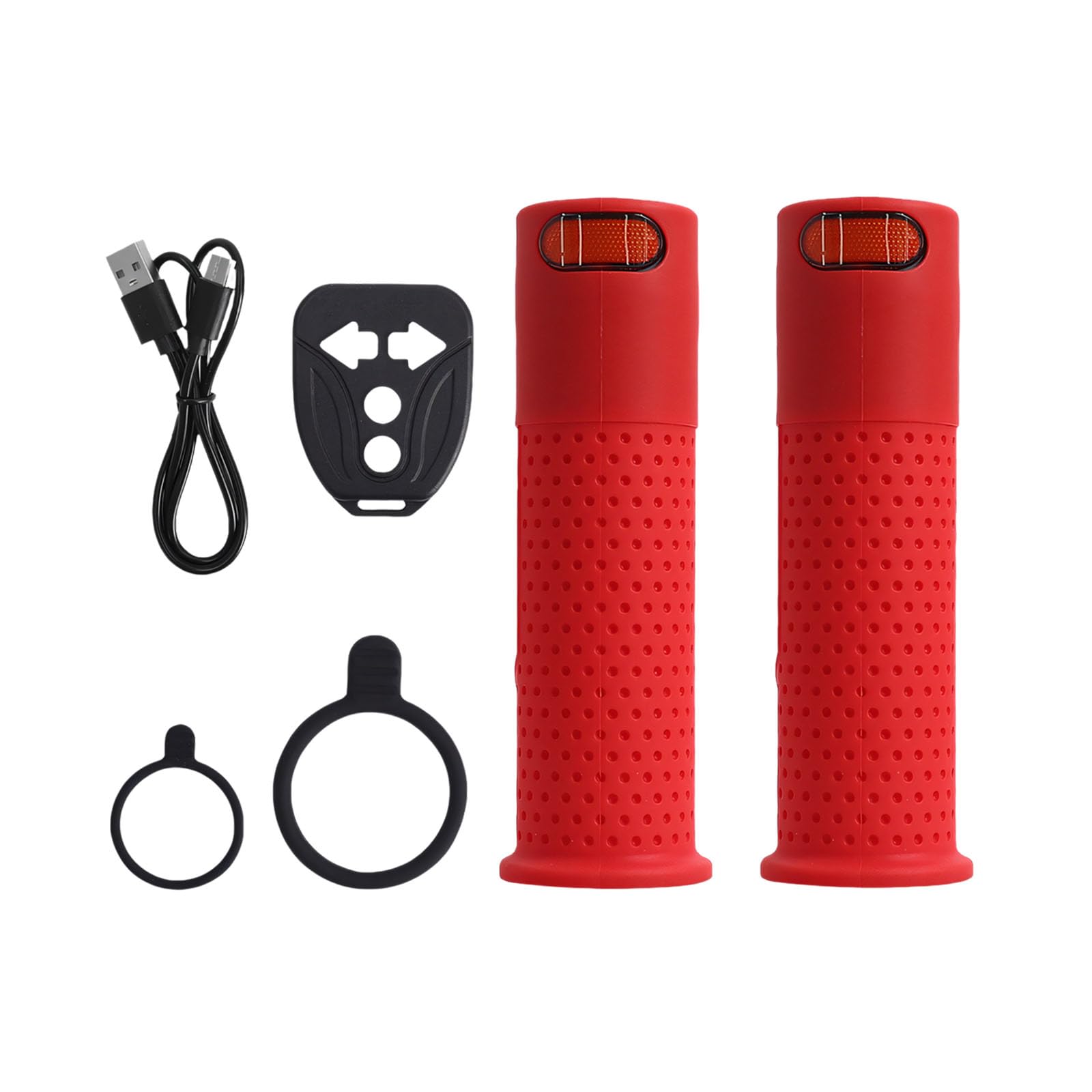Feux de position gauche et droit pour guidon de scooter conçus pour un montage simple et des poignées ergonomiques de trottinette robustes