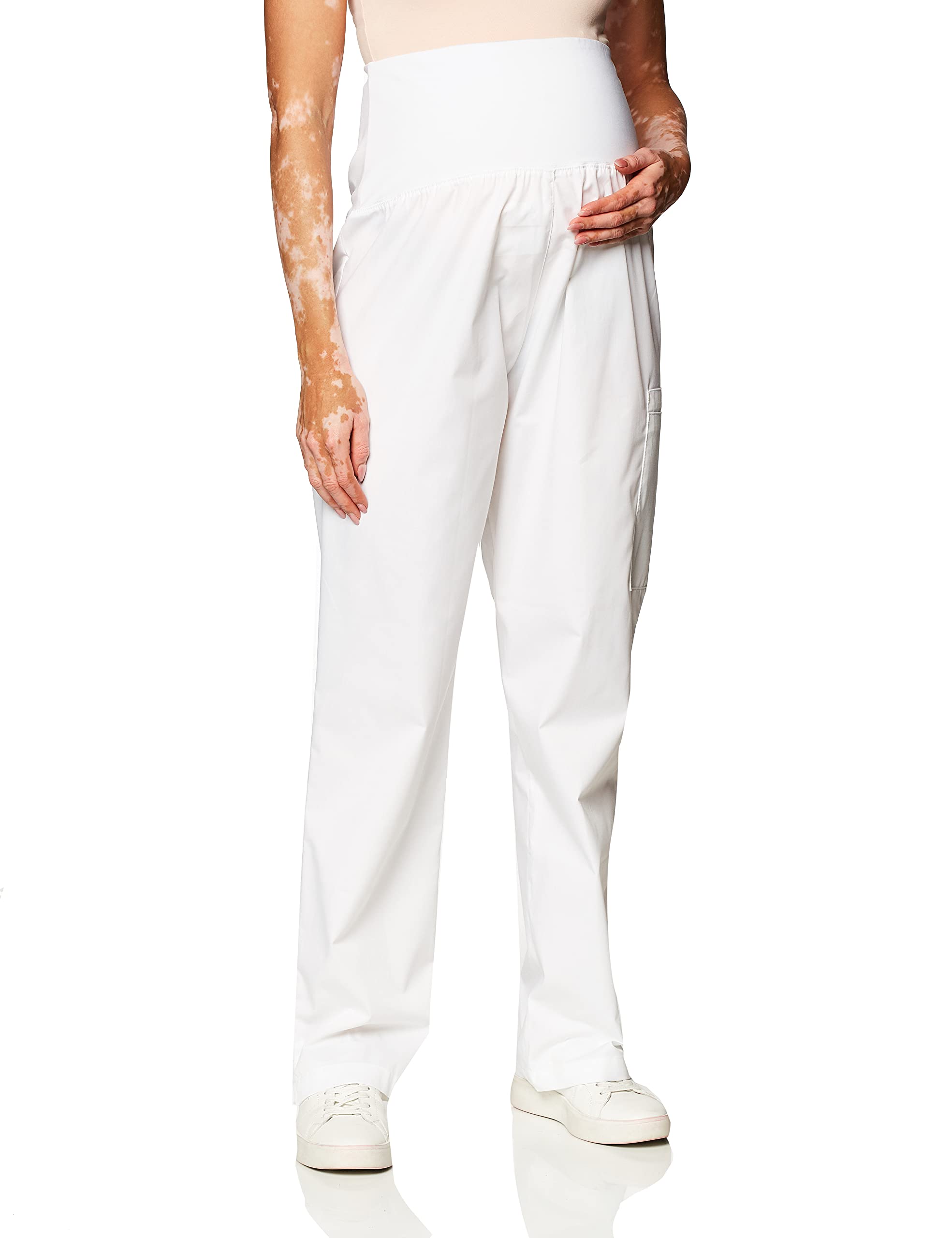 WonderWink Womens Wonderwork Maternity Pant White Medium