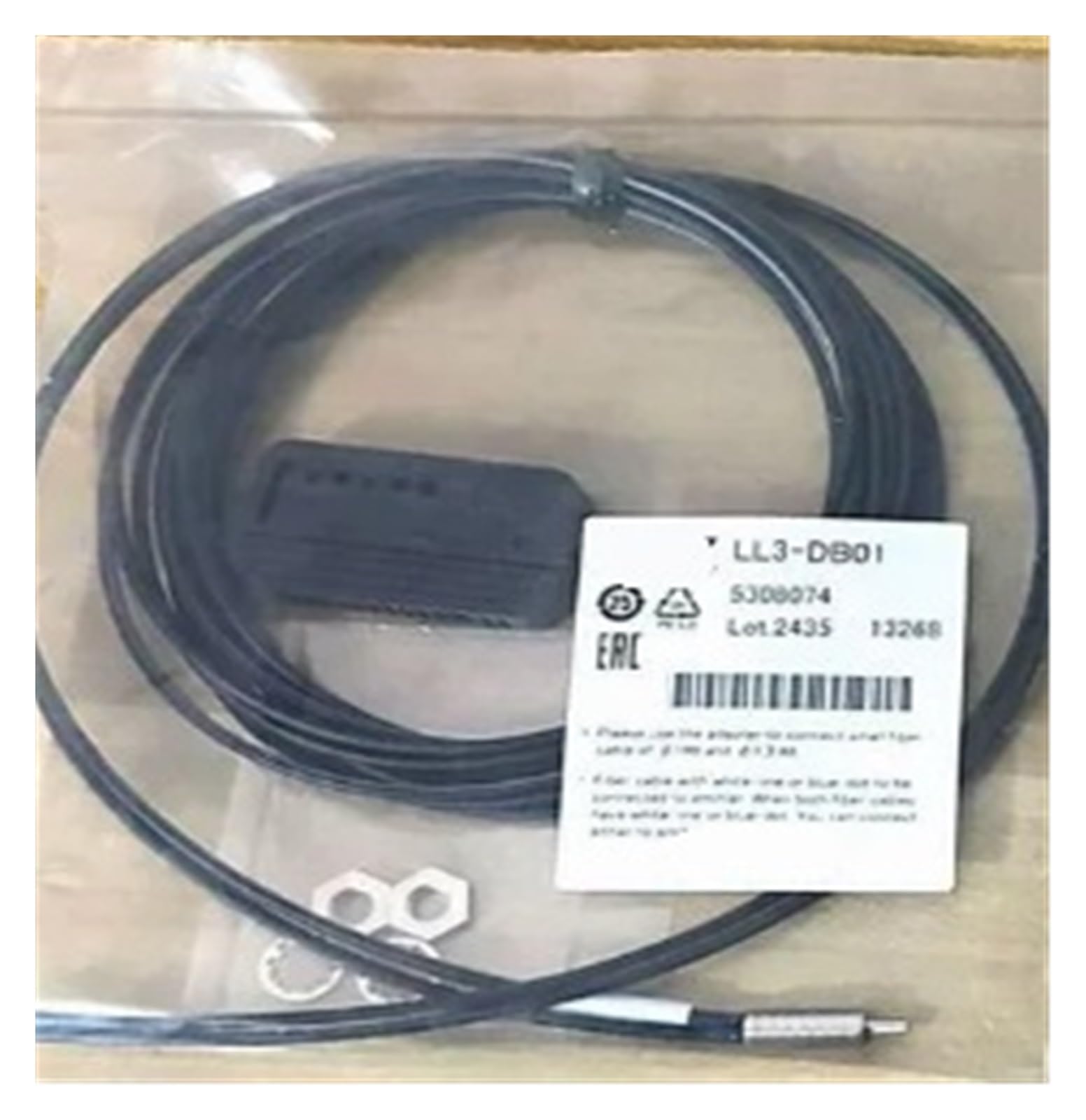Câble de capteur à fibre optique LL3-DB01 5308074 pour détection industrielle de précision