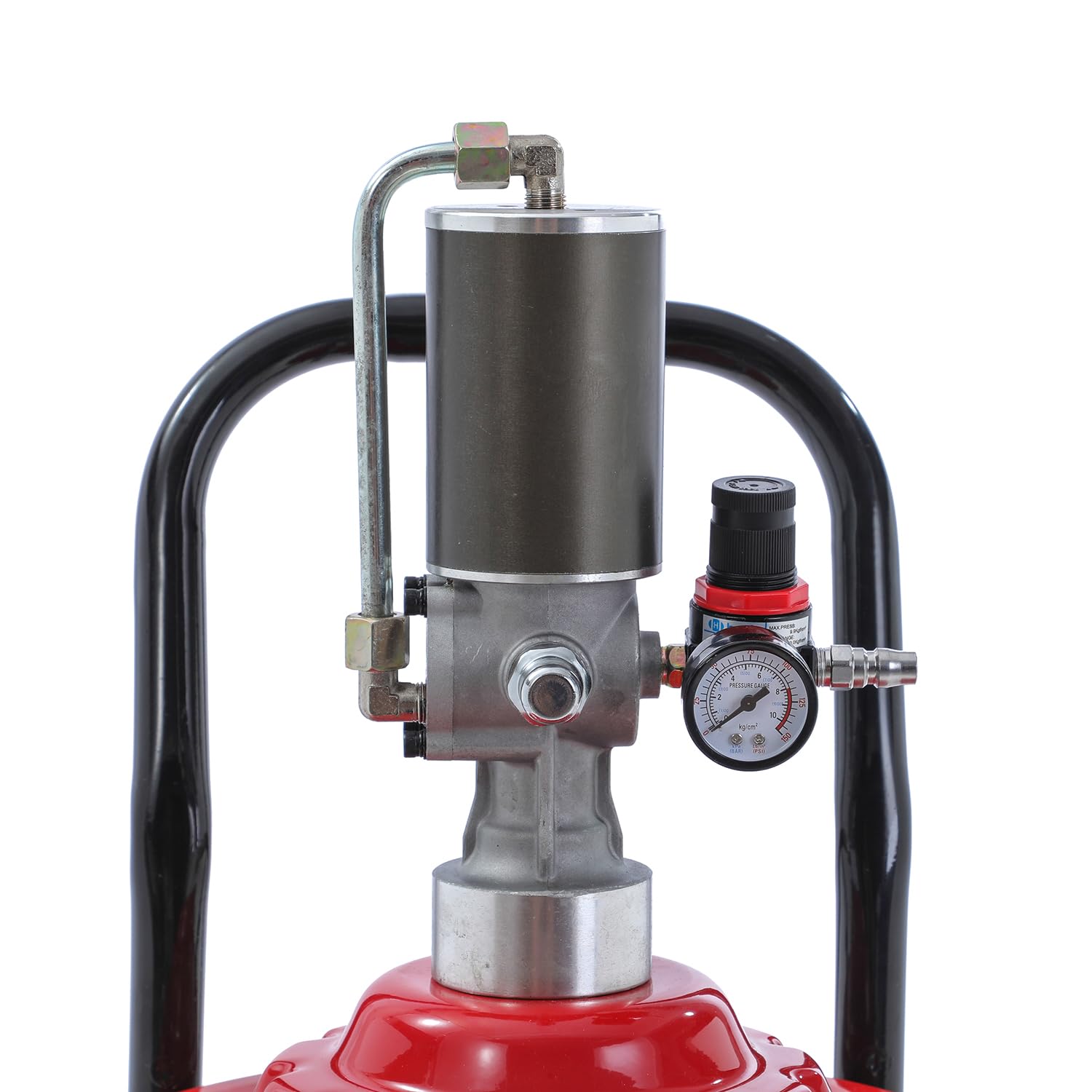 KATSU Tools Bomba de Grasa Neumática 20L Bomba de Engrase con Aire a Presión Dispensador de Pistola de Grasa de Aire Portátil con 12ft Manguera, 450 Bar, para Maquinaria de Automóviles y Camiones