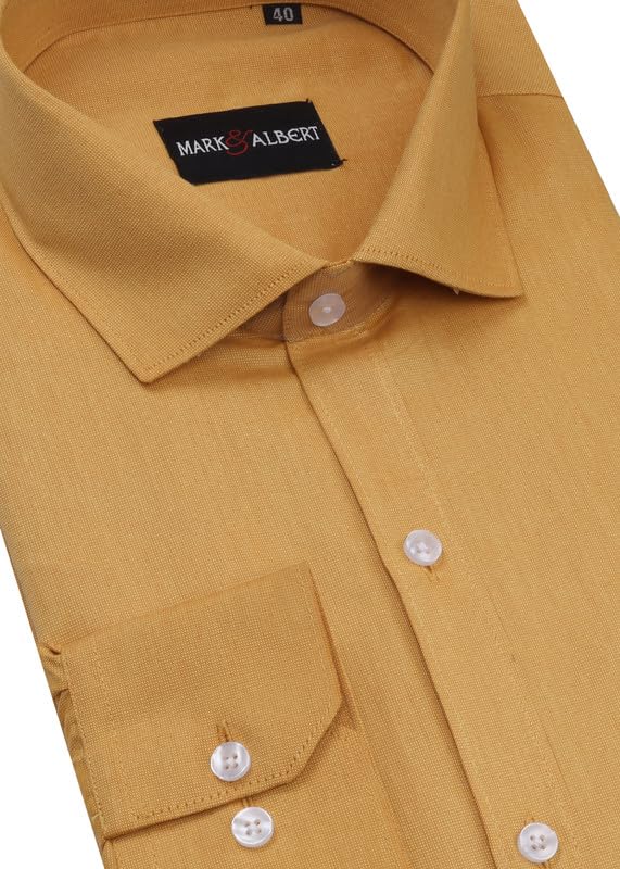 Image of MARK & ALBERT Men's Cotton Formal Shirt