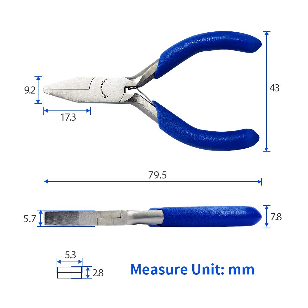 SPEEDWOX Mini Gebogen Neus Tang, 3 Ketting Neus Met Roze PVC Handvat Voor Kralen Sieraden Maken Draad Wrapping Diy Craft Hobby Benodigdheden