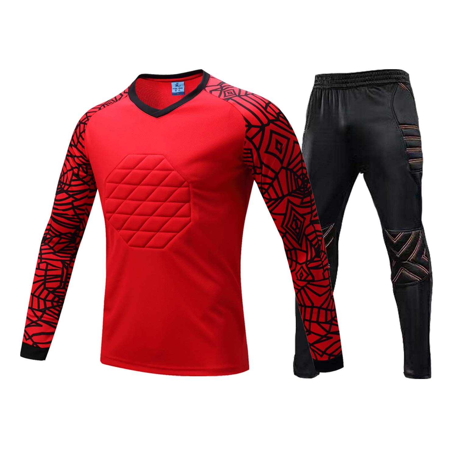 Pantalones de jersey acolchados de espuma para portero hombre