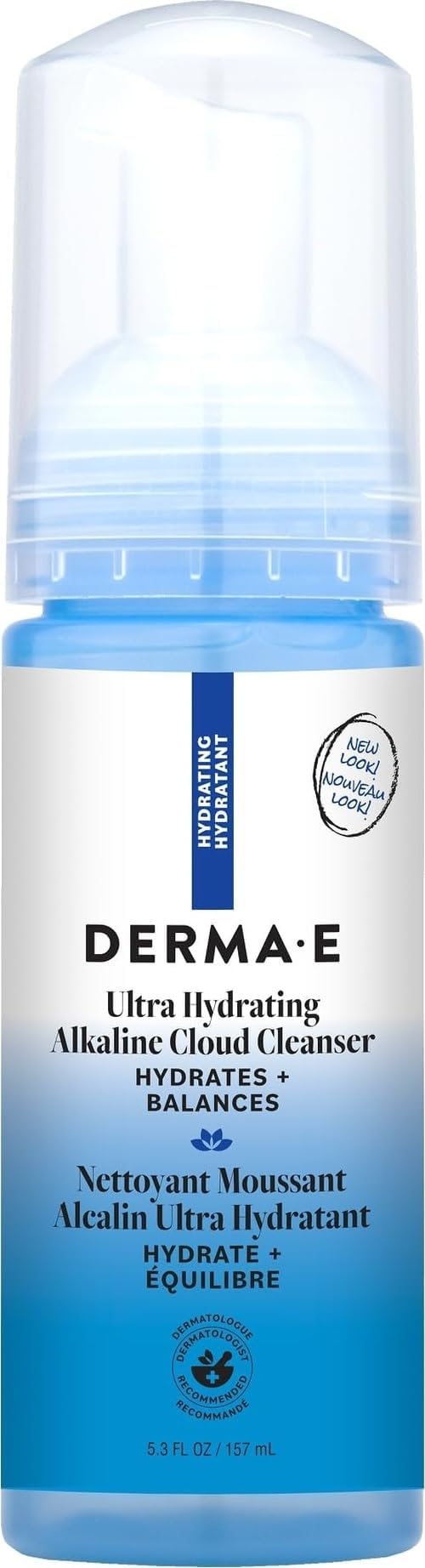 Ultra Hydrating Alkaline Cloud Cleanser – Gentle Foaming Face Wash with Hyaluronic Acid – Vegan Daily Facial Cleansing, 5.3 Oz