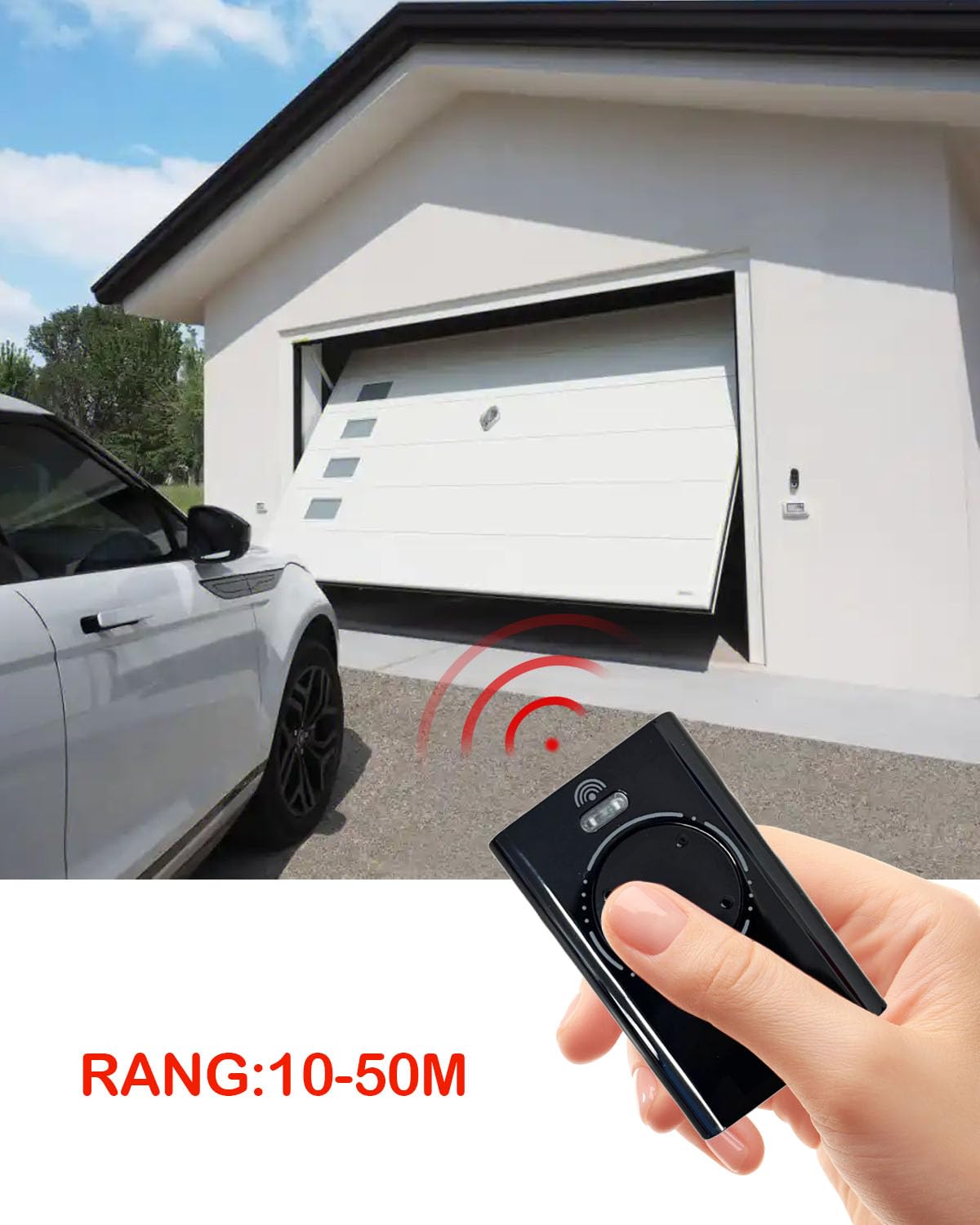 Télécommande de Garage Compatible 868 MHz, télécommande de Garage 2 canaux, ouvre-Porte de Garage avec XT2 868 SLH LR, XT4 868 SLH LR, Code Roulant, Lot de 3 pièces