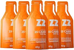 Energy Gel Z2 | Z2+ | Edição Especial | Suplemento Alimentar de Carboidratos em Gel Líquido para Atletas de Alto Rendimento - Linha Gameday/LOAD UP - Box 05 Sachês 40g Cada (Box - 05 Saches | 25 Carb, Tangerine)