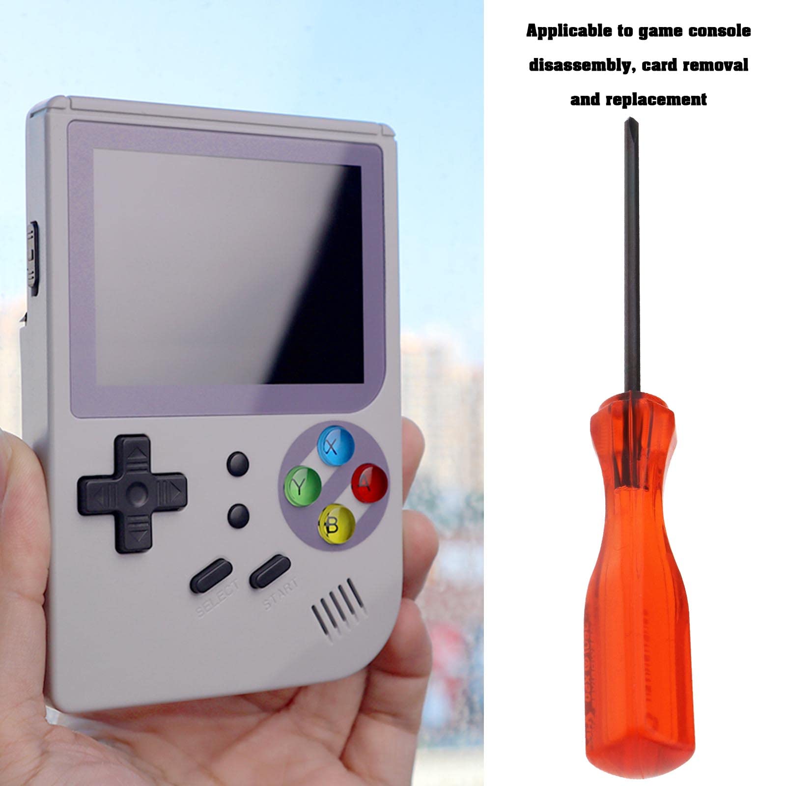 EMSea Kit de Herramientas de Repuesto de batería Compatible con Game Boy Compatible con GBA Compatible con Color CR2025 CR1616 Pila de botón