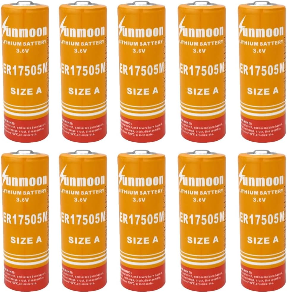 (10-Pack) ER17505M 3.6V 2800mAh Size A Non-Rechargeable Lithium Battery (No Connector)