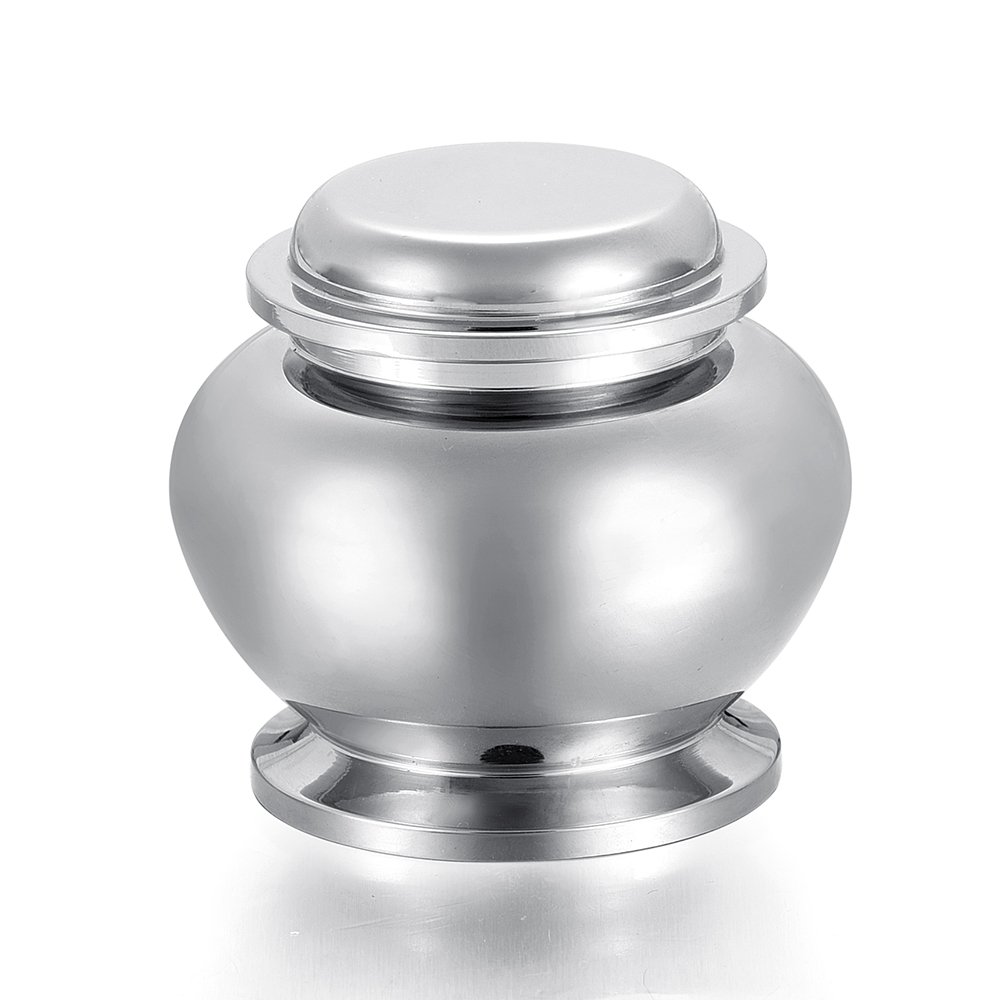 Urne funéraire médaillon d'urne en acier 316L de haute joaillerie commémorative