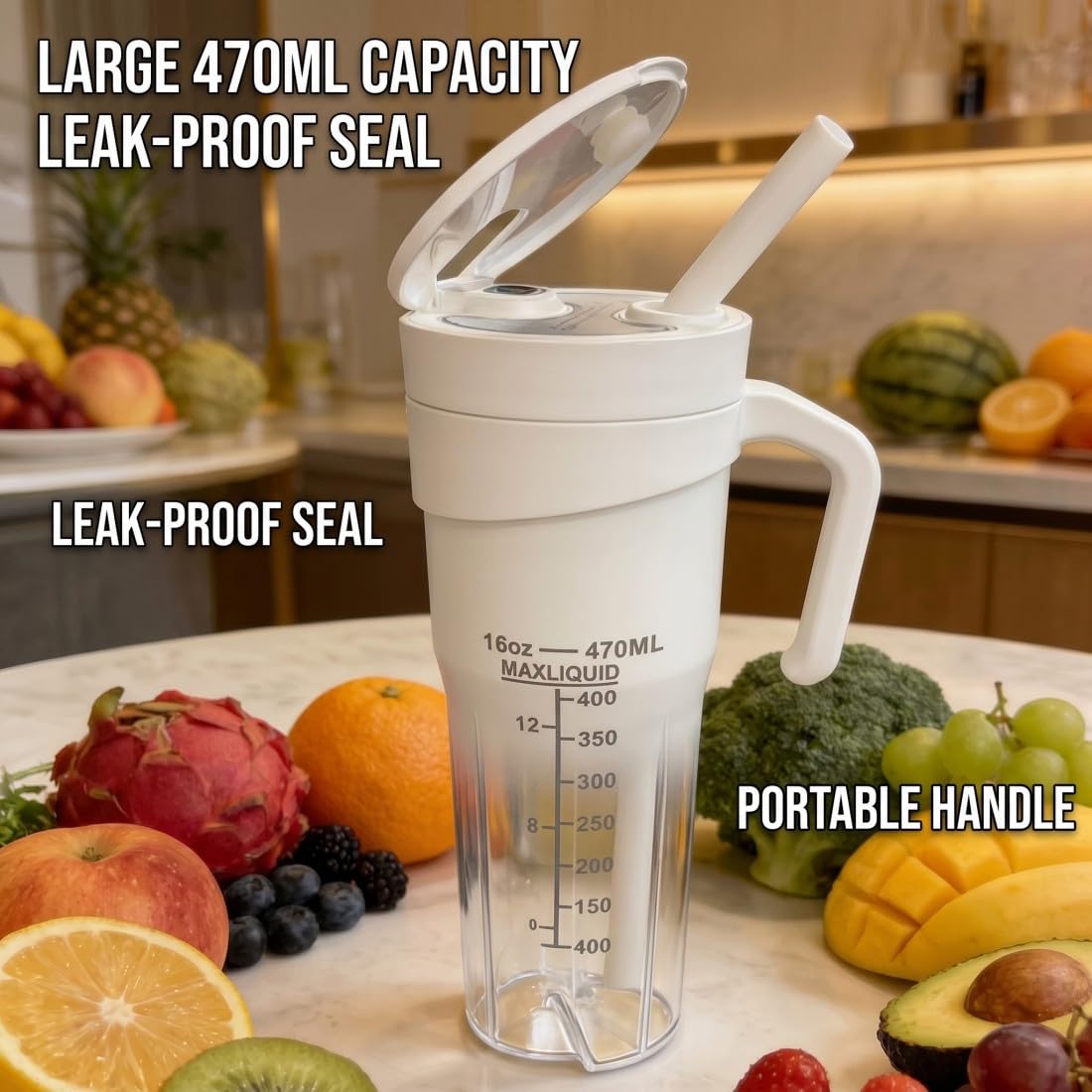 Juicer Machines, HD-09 Portable Wireless Juicer Cu, 600ml Personal Blender, 150W Smoothie Maker con ricarica USB, design compatto per viaggi, casa, ufficio, alimenti per bambini, pulizia automatica