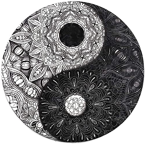 Blumuze Puzzles en Bois Pour Adultes et Enfants, 106 pièces Yin Yang Tai Chi Puzzles Bois Animaux Colorés, Pièces de Puzzle en Bois de Forme Unique, Puzzle en Bois, pour Jeux de Famille(S-20*20 cm Cover