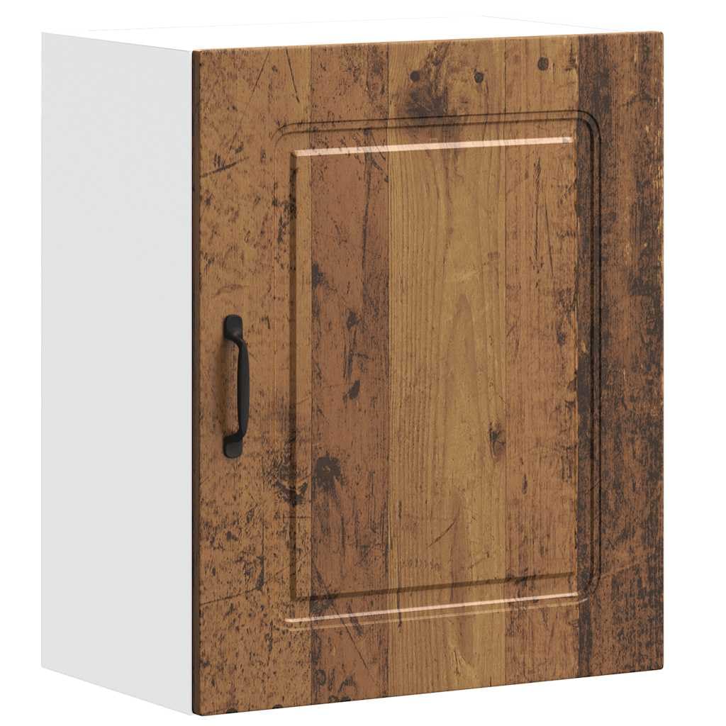 Szafki kuchenne wiszące 2 szt. Kalmar wygląd starego drewna materiał drewnopochodny 50 x 31 x 60 cm przestrzeń do przechowywania szafka wisząca z drzwiami do kuchni jadalni przechowywania i