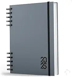 Agenda 2025 Capa Dura Negócios E Organização Pessoal Cinza