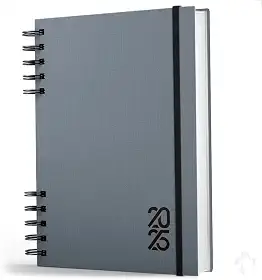 Agenda 2025 Capa Dura Negócios E Organização Pessoal Cinza