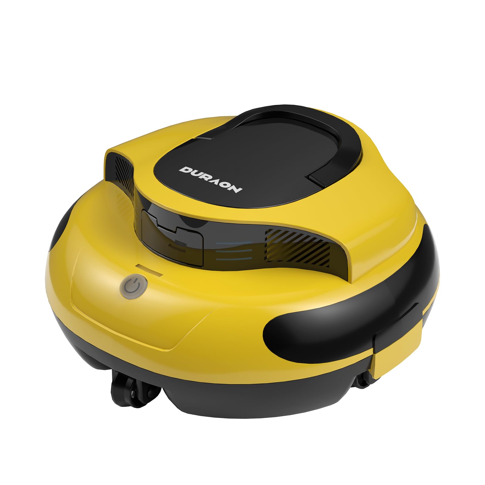 Cordless Robotic Pool Cleaner - Dual Motor Powerful Suction | 150 Min Runtime, Auto Parking, Ultra-Quiet, for In-Ground Pools Up to 50ft, Energy Efficient & Lightweight (Yellew)