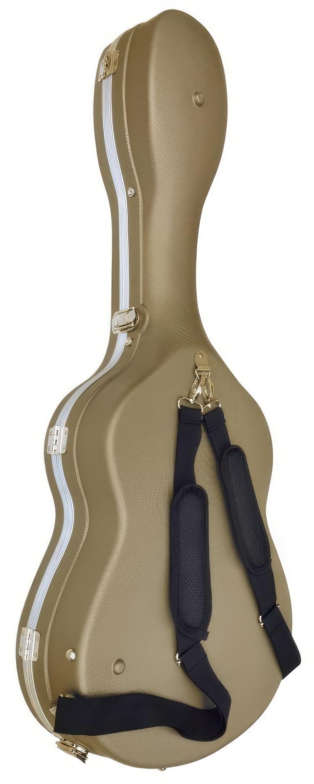 Cibeles - Custodia in ABS per chitarra classica, oro, Mediano, Custodia per chitarra