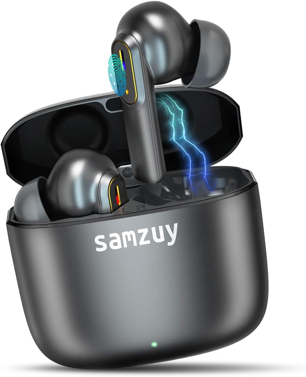 Hоt Dеаlѕ Samzuy Wireless Earbuds with Microphone, Bluetooth 5.2 True Wireless Stereo Earbuds with Charging Case, Touch Control, High-Fidelity Sound 35 Hours Playback for iPhone, Android and More