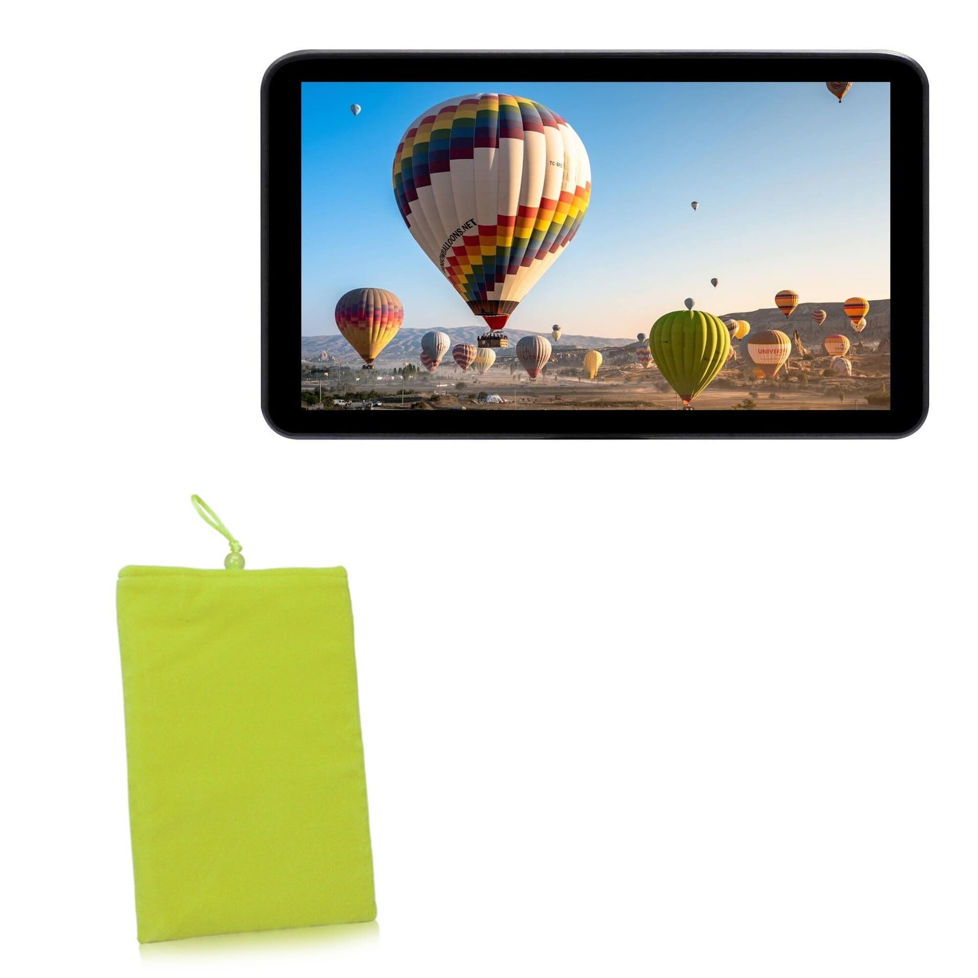 BoxWave Case Compatible with Portkeys LH7H - Velvet Pouch, Soft Velour Fabric Bag Sleeve with Drawstring - Olive Green