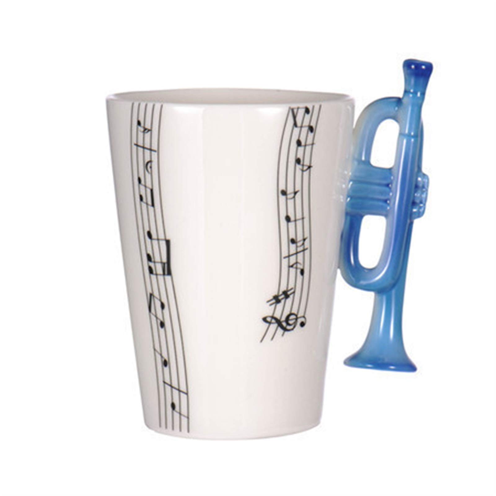 Tazza da caffè Note Musicali Design Chitarra Tazze da caffè Bere tè Latte Tazza da Musica in Ceramica Regalo per Un Amico (H)